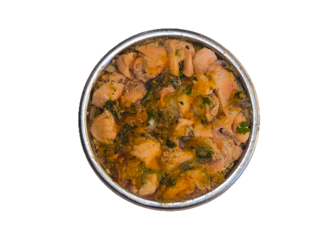 Artisan Handmade Adult Cat Food - Salmon & Pumpkin Crunch Bowl